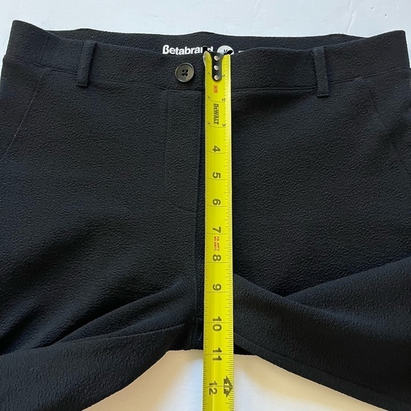 Betabrand Dress Straight Leg Yoga Work Pants Textured Black size Medium P - Picture 10 of 10